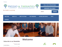 Tablet Screenshot of physiotherapies.co.uk